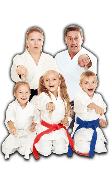 Martial Arts Lessons for Families in Taylor TX - Sitting Group Family Banner