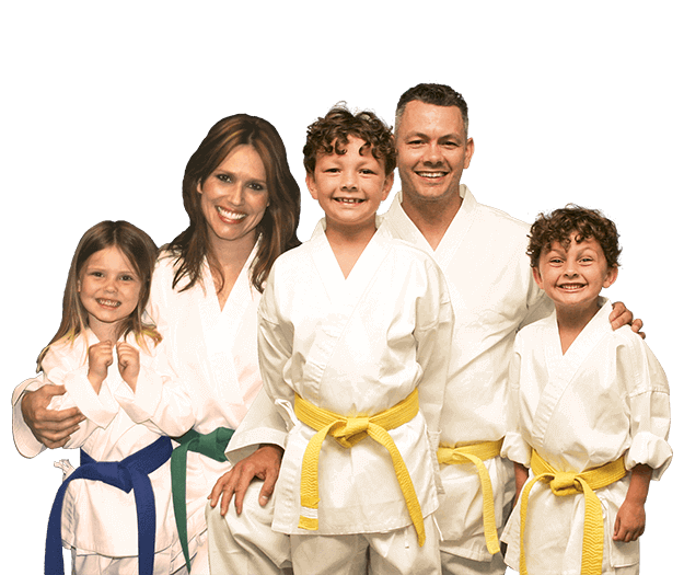 Martial Arts Lessons for Families in Taylor TX - Group Family for Martial Arts Footer Banner