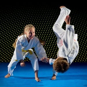 Martial Arts Lessons for Kids in Taylor TX - Judo Toss Kids Girl